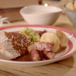 The hairy bikers turkey legs and breasts with chestnut and pear stuffing balls recipe