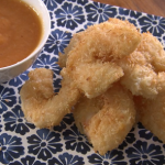 Rick Stein coconut prawns with hot fruit dipping sauce recipe