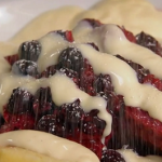 Nigel Slater freeform trifle with raspberries and custard recipe on Saturday Kitchen
