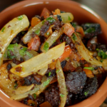 The Bikers Spanish black pudding with onions recipe for a tapas feast 
