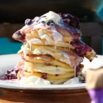 James Martin buttermilk and blueberry breakfast pancakes recipe