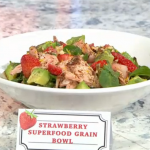 Adria Wu Strawberry Superfood Grain Bowl recipe on Sunday Brunch