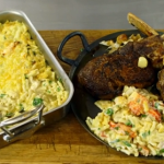 James Martin lobster macaroni cheese with tomahawk steak recipe