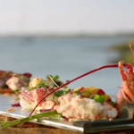 James Martin lobster salad with mango and wild rice recipe
