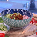 Ching’s ten minute noodles with baby leeks recipe