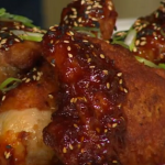 Judy Joo Korean fried chicken with gochujang sauce recipe on Sunday Brunch