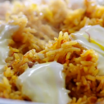 Jamie Oliver baked saffron rice with yoghurt recipe