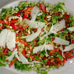 Jamie Oliver Spanish broad bean with manchego cheese salad recipe