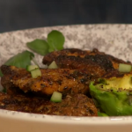 Simon Rimmer chicken and grilled avocado recipe on Sunday Brunch