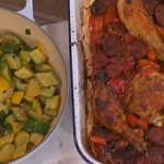 Angela Hartnett Friday feast:  chorizo with courgettes and chicken recipe on This Morning