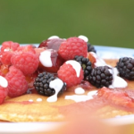 John Torode pancakes with fruit coulis recipe On This Morning
