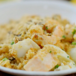 Nadiya Hussain seafood crumble recipe 