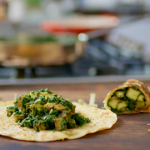 Nadiya Hussain spinach and paneer kati rolls
