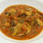 Marcus Wareing pork-filled ravioli with a chasseur sauce recipe on MasterChef: The Professionals