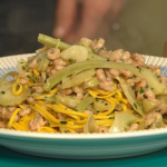 Theo Randall Tagliarini With Brown Shrimps And Artichokes recipe on Sunday Brunch