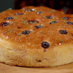 Catherine’s cranberry and grape focaccia recipe on The Best Christmas Food Ever