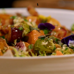 Catherine’s sweet potatoes and Brussels sprouts salad recipe on The Best Christmas Food Ever