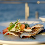 James Martin blow torched mackerel with fennel and grapefruit salad recipe on James Martin’s Great British Adventure
