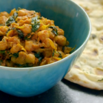Parveen Ashraf chickpea and spinach masala (chana masala) recipe on Parveen’s Indian Kitchen