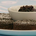 Paul Hollywood chocolate crumpets with cherry jam recipe on The Great Celebrity Bake Off for SU2C