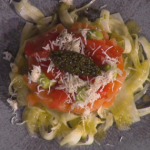The Galvin Brothers Cured Salmon With Crab and Fennel Salad recipe on Sunday Brunch