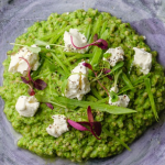 Simon Rimmer Green Pea with Buckwheat and Goats Cheese Risotto recipe on Sunday Brunch