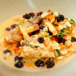 James Martin guinea fowl with brambles and bacon stew recipe on James Martin’s Great British Adventure