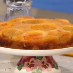 John Torode peach upside down cake with custard recipe on This Morning Sunday Bake