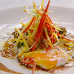 Jamie’s Asian fried eggs with sesame seeds and hoisin sauce recipe on Quick & Easy Food