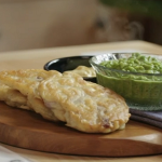 John Torode lamb fritters with peas and mint sauce recipe on John and Lisa’s Weekend Kitchen