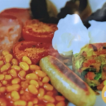 Phil Vickery fry up with chicken sausages and bubble and squeak recipe on Save Money: Good Diet