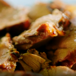 Nadiya Hussain BBQ butterflied leg of lamb with rhubarb glaze recipe on Nadiya’s Summer Feasts