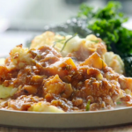 Jamie Oliver allotment cottage pie with celeriac and mushroom gravy recipe on Jamie’s Meat-Free Meals