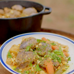 Hairy Bikers Navajo lamb stew with cornmeal dumplings recipe on Route 66