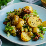 Simon Rimmer Pickled Pea and Potato with Candied Walnuts recipe on Sunday Brunch