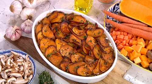 Fearne Cotton autumn veggie bake recipe on This Morning – The Talent Zone