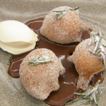 Marcus Wareing deep fried beignets with rosemary and chocolate sauce recipe on Masterchef The Professionals