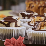 Juliet Sear S’Mores cupcakes with chocolate and marshmallows recipe on Beautiful Baking with Juliet Sear