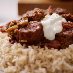 Tom Kerridge low calorie lamb bhuna curry with brown rice recipe on Lose Weight and Get Fit with Tom Kerridge