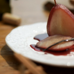 Gino D’Acampo pears poached in wine and vanilla recipe on Gino’s Italian Express