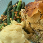 Simon Rimmer Chicken Pie with Lemon Sauteed Asparagus recipe on Sunday Brunch