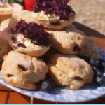 John Torode blueberry scones with blueberry and coconut compote recipe on This Morning