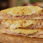 Mary Berry croque monsieur sandwich with Gruyere cheese and Dijon mustard recipe on Mary Berry’s Simple Comforts