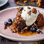 Simon Rimmer apple and blueberry cake with maple syrup recipe on Sunday Brunch