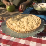 Phil Vickery autumn apple crumble pie with Calvados custard recipe on This Morning