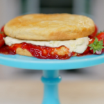 Juliet Sear Victoria sponge scone layer cake recipe on Ainsley’s Food We Love