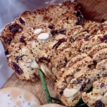 James Martin Christmas biscotti with cranberries, apricots and vinsanto wine recipe on This Morning
