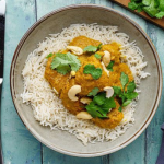 Simon Rimmer chicken korma with basmati rice and cashew nuts recipe on Sunday Brunch