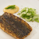 Marcus Wareing devilled butterflied mackerel with mayo and a cucumber and fennel salad recipe MasterChef: The Professionals