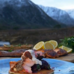 John Torode winter cottage pancakes with hot smoked salmon, beetroot, maple syrup and horseradish cream recipe on This Morning